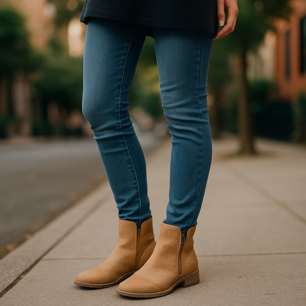 Free people, beige booties size 39, (8) leather